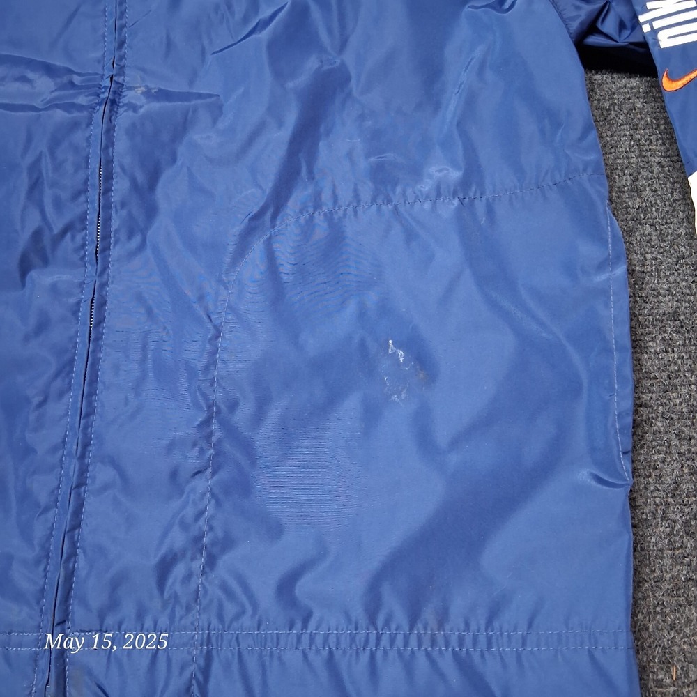 Nike Windbreaker Jacket Youth Size Medium 10 - 12 Blue Full Zip Lightweight - Picture 3 of 10